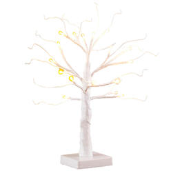 HOLIDAY PEAK Fox Valley Traders 18" All Seasons Artificial Tree, Pre-Lit White Wire