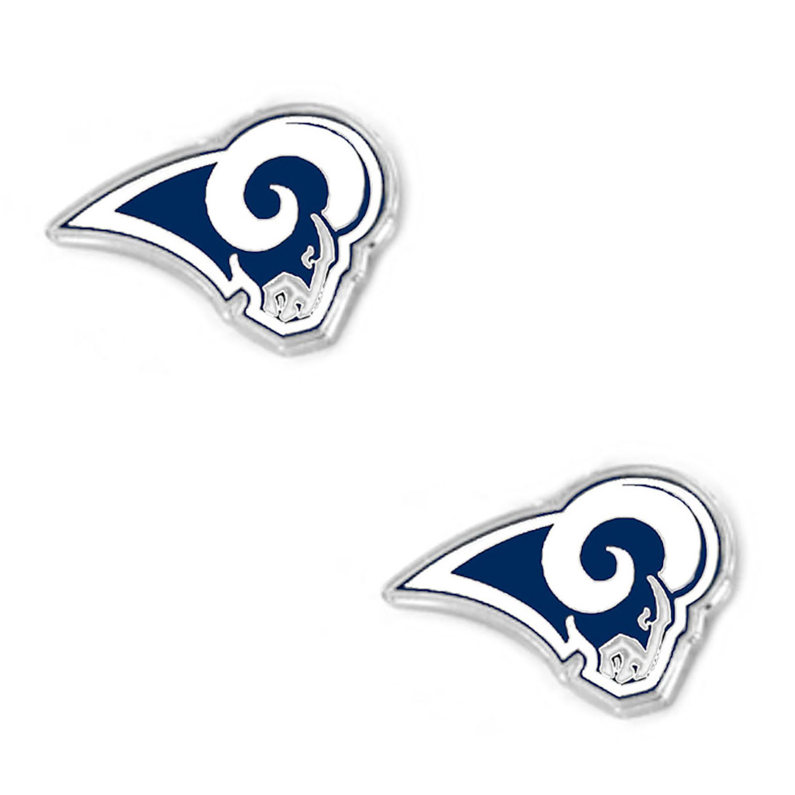 Aminco NFL LA Los Angeles Rams Post Stud Earrings