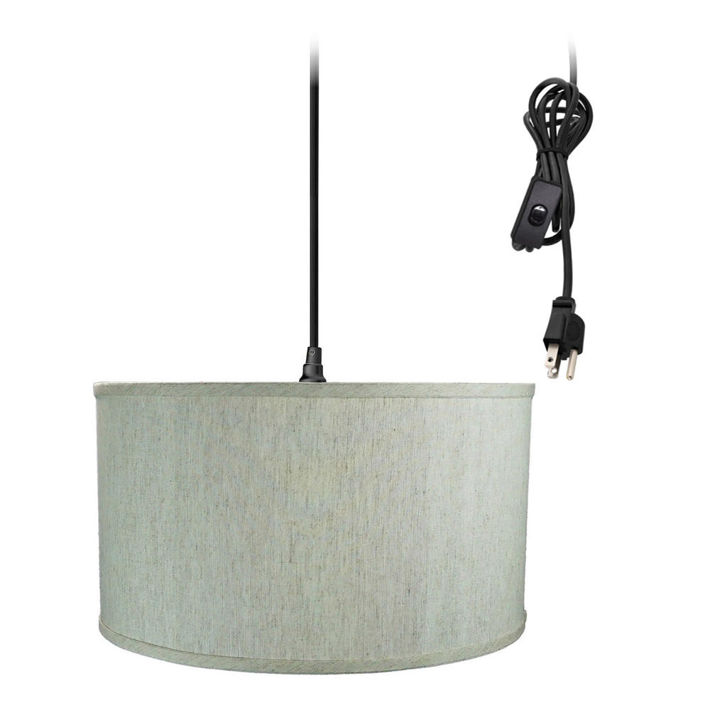 HomeConcept 18" Plug-In Swag Pendant Shade - Textured Oatmeal