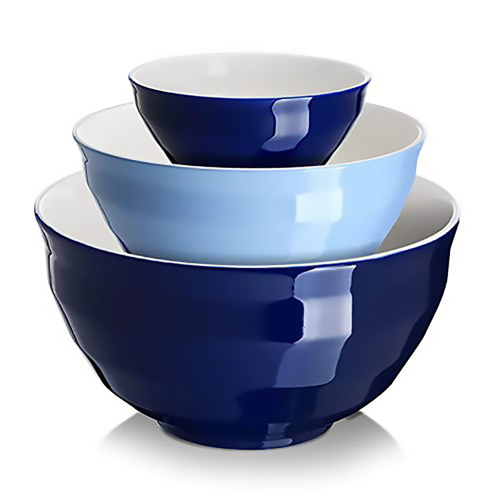 Dowan 3pc. Ceramic Mixing Bowls – Blue