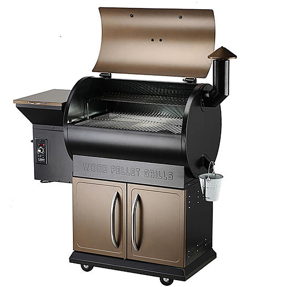 Z Grills  Wood Pellet Grill BBQ Smoker Digital Control with Cover Brown ZPG-7002C