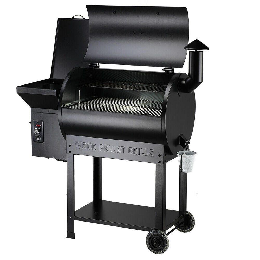 Z Grills  Wood Pellet Grill BBQ Smoker Digital Control with Cover Black ZPG-7002B