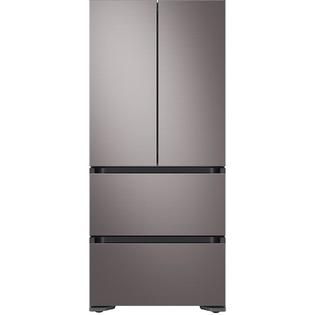 Samsung RQ48T94B277 32" 4 Door French Door Refrigerator - White & Navy Glass