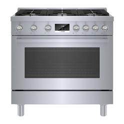 Bosch HGS8655UC 36 Inch Freestanding All Gas Range with 6 Sealed Burners