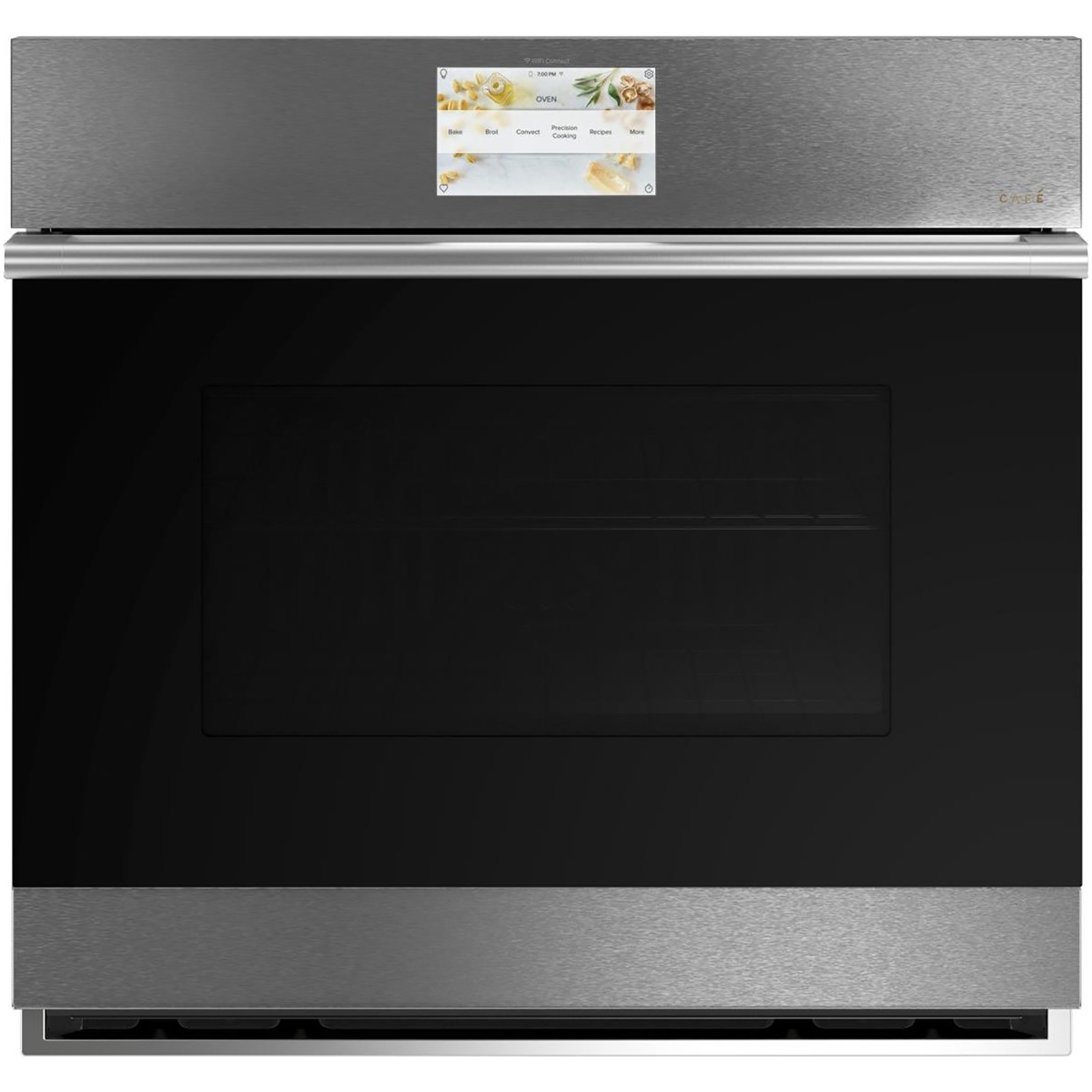 CAFE CTS70DM2NS5 30" Smart Single Wall Oven with Convection - Platinum Glass