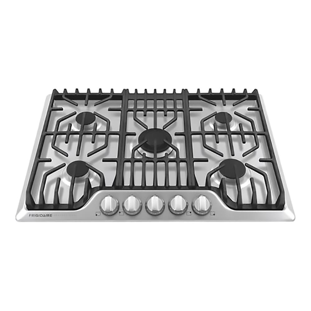 Frigidaire FPGC3077RS 30" Gas Cooktop with 5 Burners and Griddle - Stainless Steel