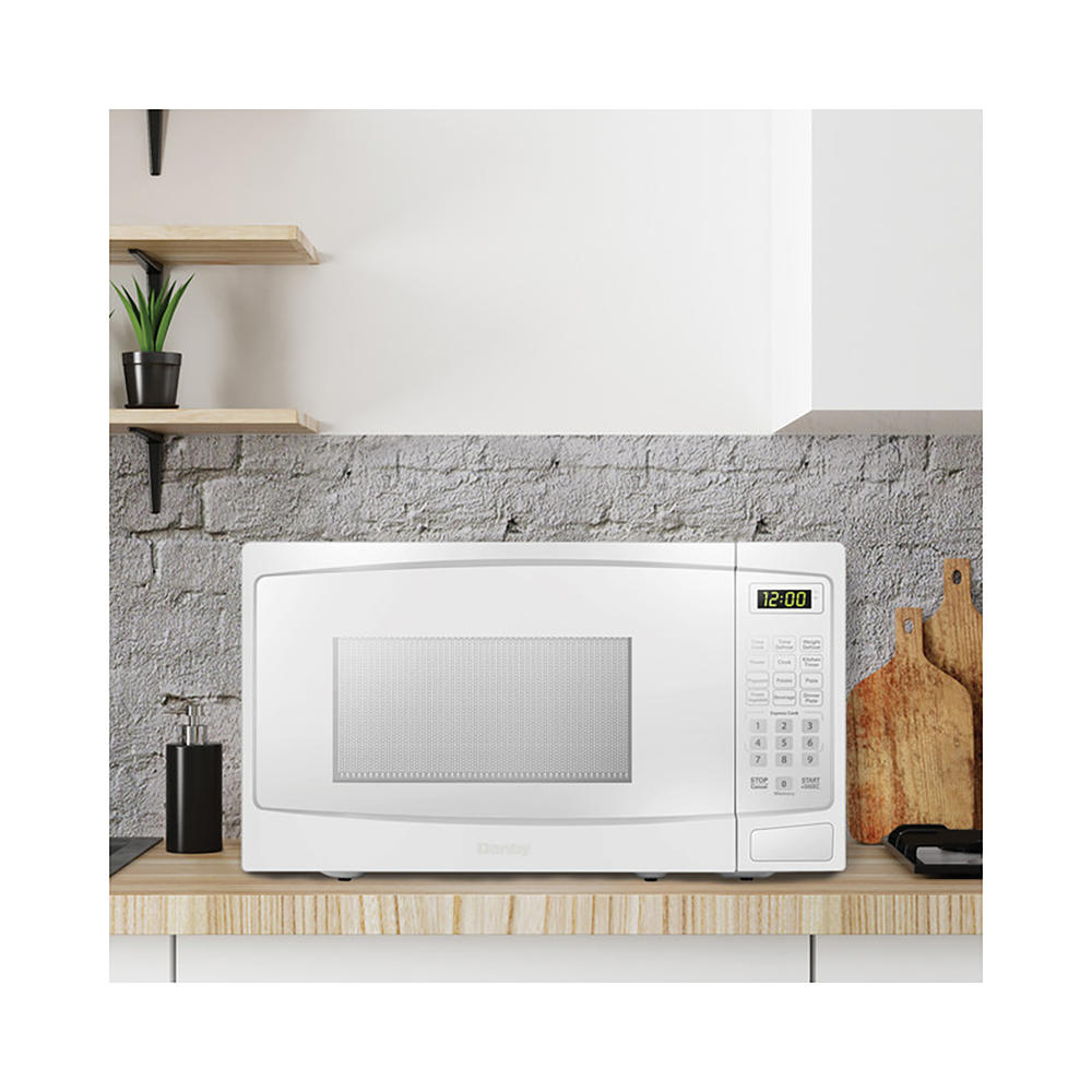 Danby DBMW1120BWW  1.1 cu ft Countertop Microwave in White