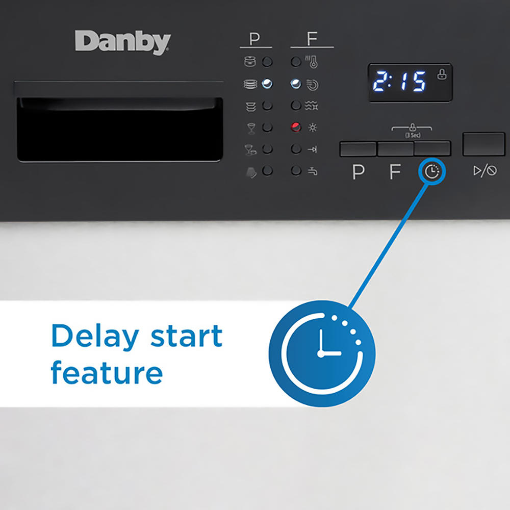 Danby DDW2404EBSS  24 inch Wide Built in Dishwasher in Stainless Steel