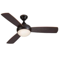 Honeywell 40653 44 inch Sauble Beach Oil Rubbed Bronze Indoor Ceiling Fan with Light