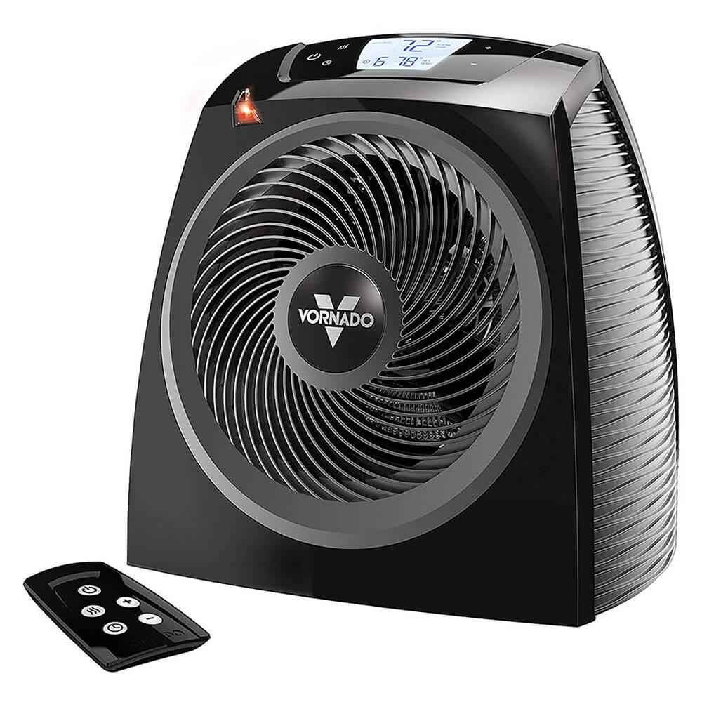Vornado EH1-0097-06 Electric Space Heater with Adjustable Thermostat - Black
