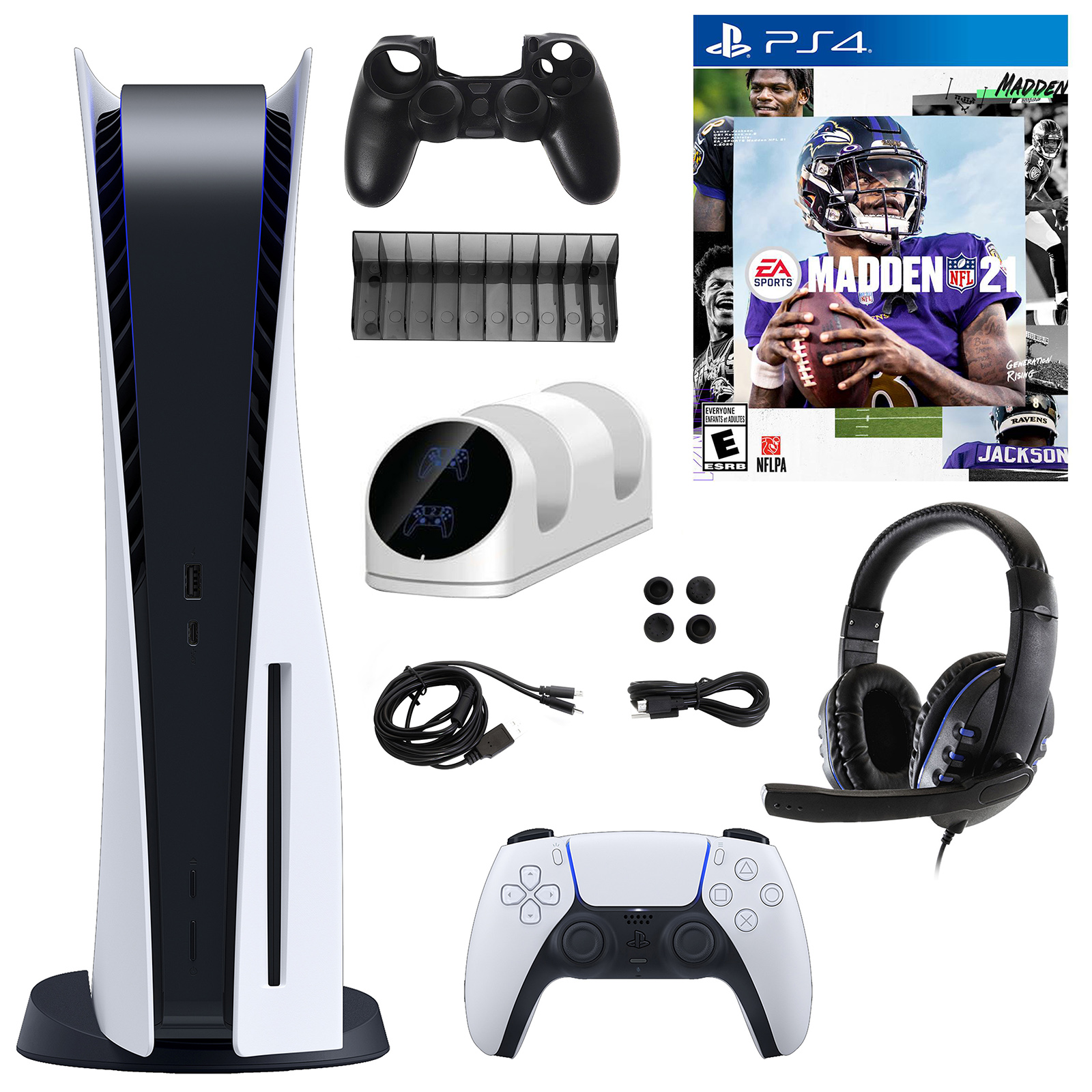 Sony PS 5 Disc Version with Madden 21 Game Kit