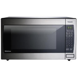 Panasonic 1250W, 2.2 cu ft. Sensor, Stainless Front &amp; Silver Body, Flat P - Stainless