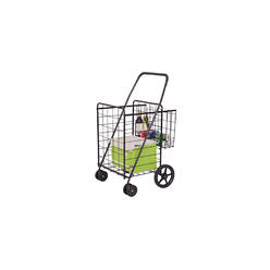 Costway Folding Shopping Cart Jumbo Basket Grocery Laundry Travel w/ Swivel Wheels New