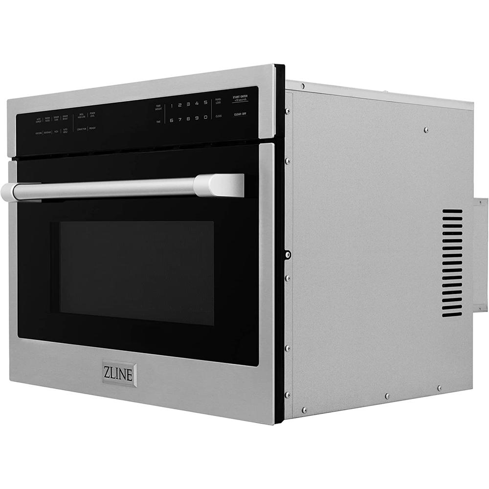 Zline Kitchen and Bath MWO-24 24" Built-in Convection Microwave Oven – Stainless Steel