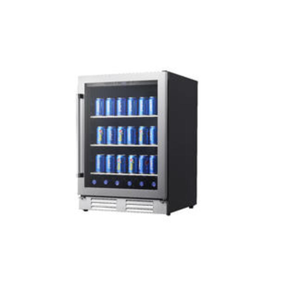 Equator BR476  23.4" wide, 4.76 cu. ft. Built-In/Freestanding Beverage Refrigerator in Stainless Steel