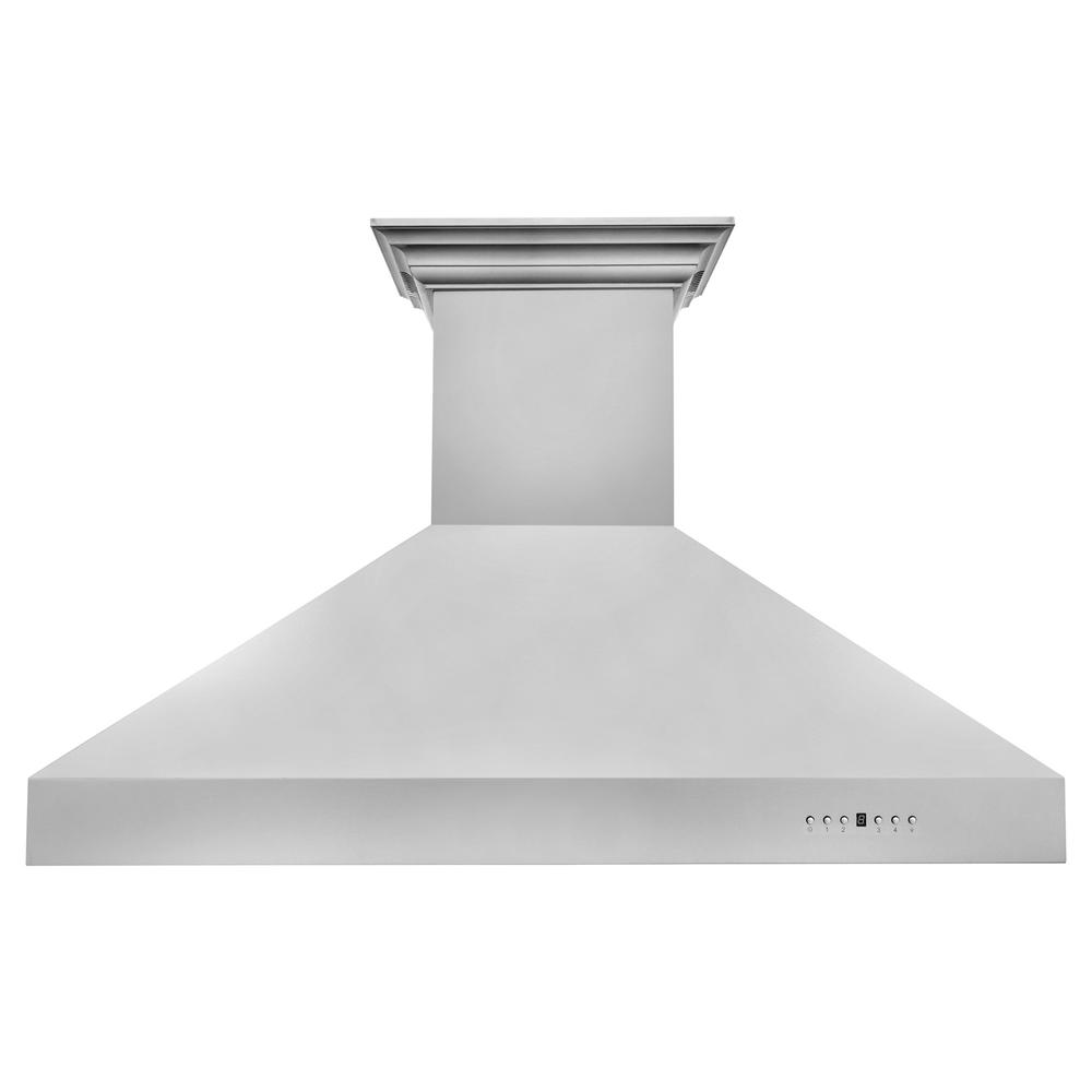 Zline Kitchen and Bath 667CRN-BT-60 60" Ducted Vent Wall Mount Range Hood with Built-in CrownSound Bluetooth Speakers