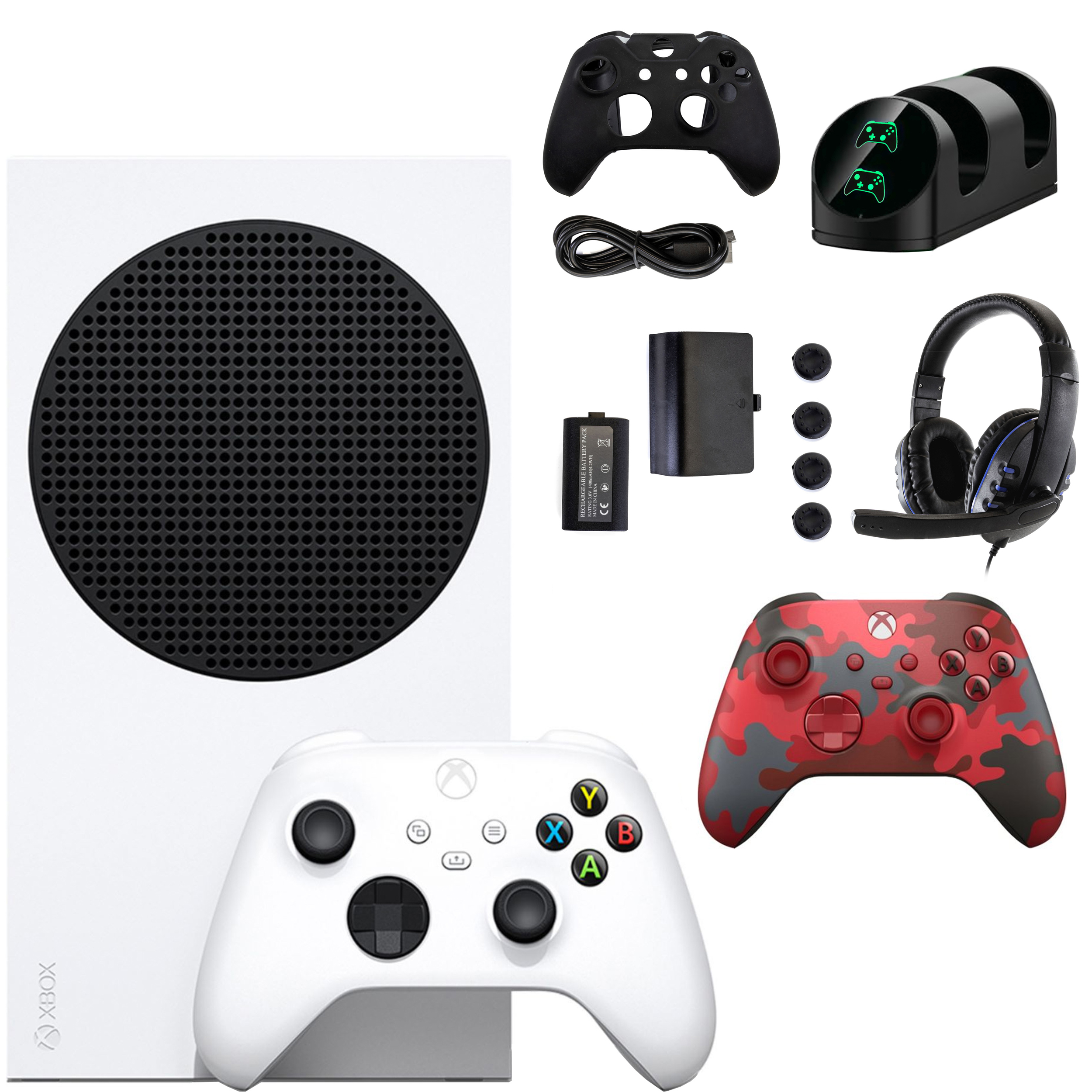 Microsoft Series S Console with Extra Camo Controller Accessories Kit