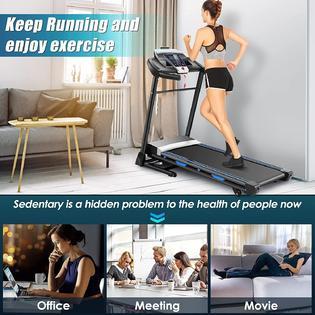 Home treadmill with online auto incline