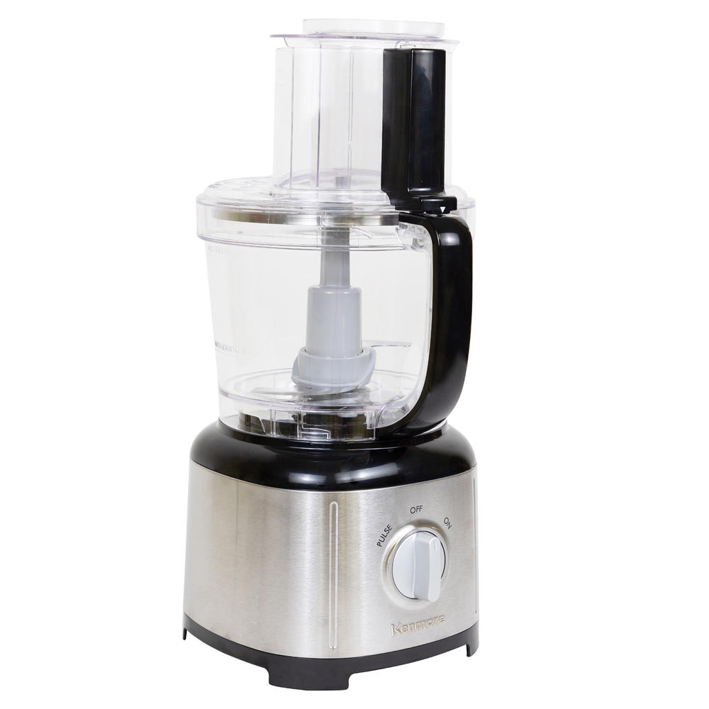 Kenmore KKFP11CB 11-Cup Food Processor and Vegetable Chopper, Black and Silver