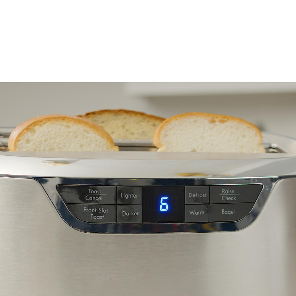 Kenmore KKELST4SS Elite 4-Slice Auto-Lift Long Slot Toaster - Stainless Steel