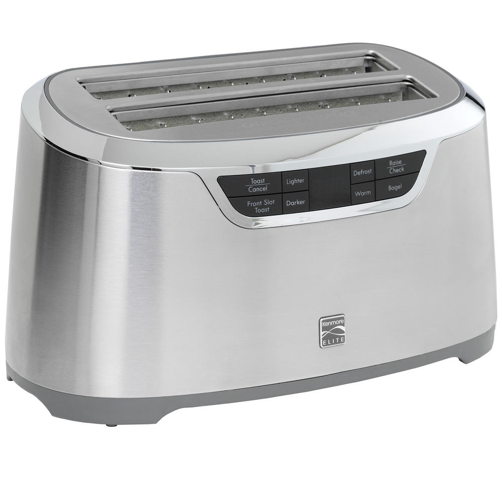Kenmore KKELST4SS Elite 4-Slice Long Slot Toaster Silver Stainless ...