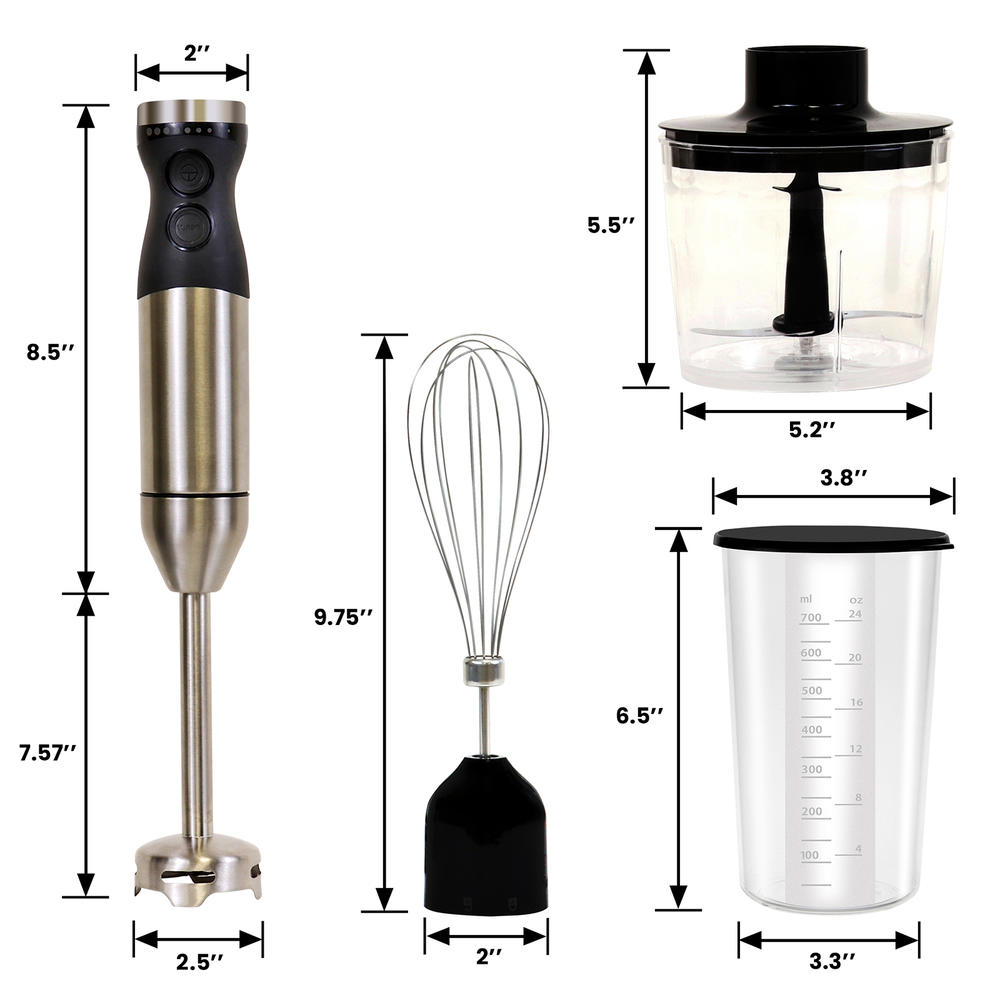 Kenmore KKIBC5SS 400W Hand Blender,Variable Speed Immersion Blender