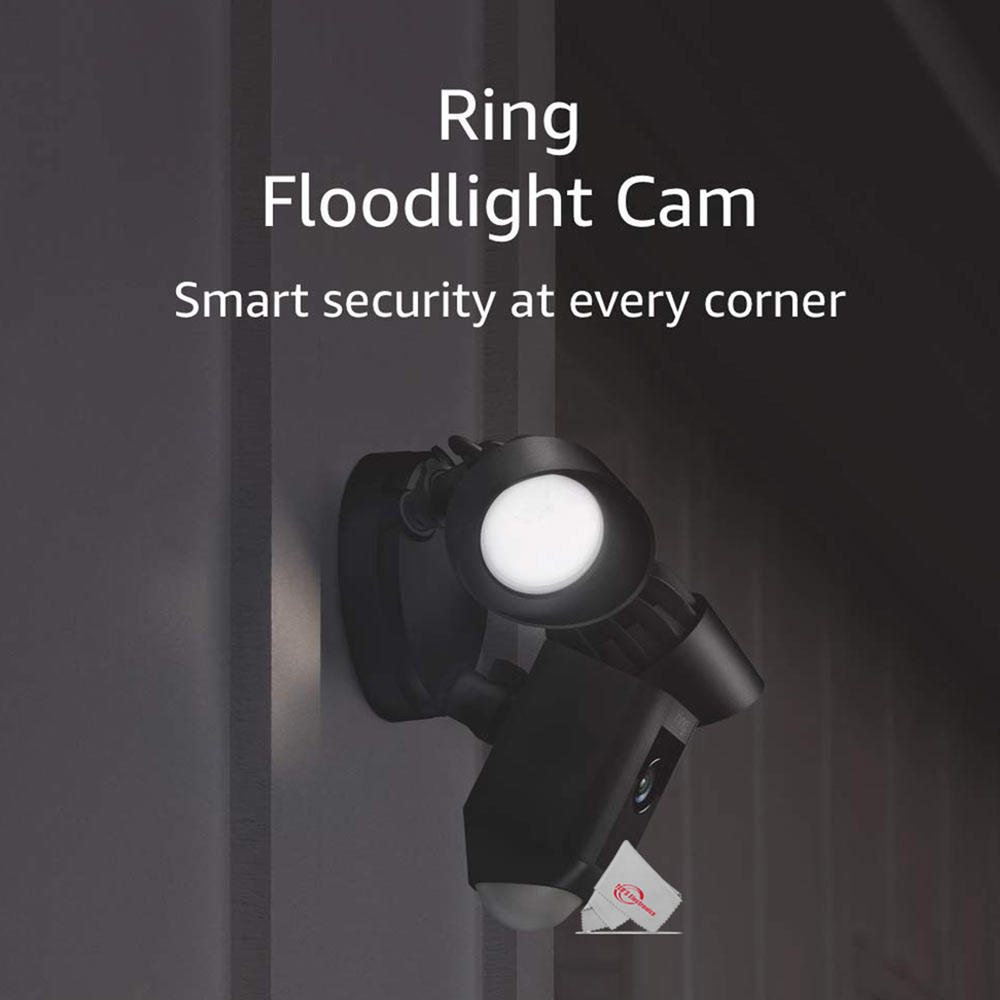 ring Floodlight Cam Wired Plus Outdoor Camera - Black