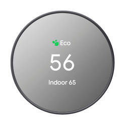 Google Nest 4th Gen GA02081-US Programmable Thermostat - Charcoal