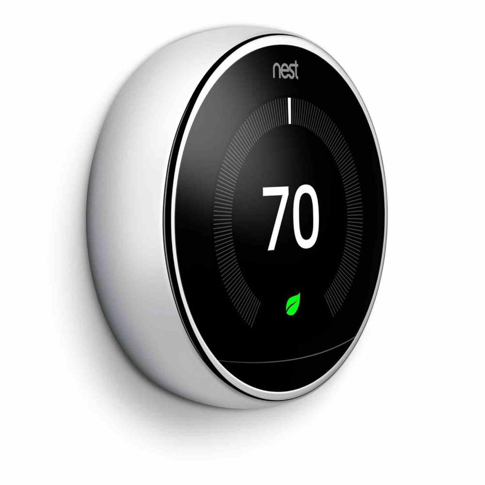 GOOGLE T3019US Nest - Learning Thermostat (3rd Generation) -Polished Steel