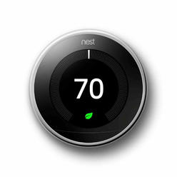 GOOGLE Nest Google Nest T3019US Smart Learning Thermostat 3rd Gen - Polished Steel