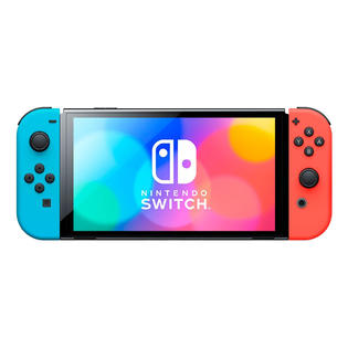 Nintendo Switch OLED Joy-Con - Neon Blue and Neon Red | Shop Now