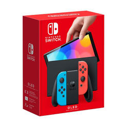 Nintendo Switch - OLED Model w/ Neon Red & Neon Blue Joy-Con