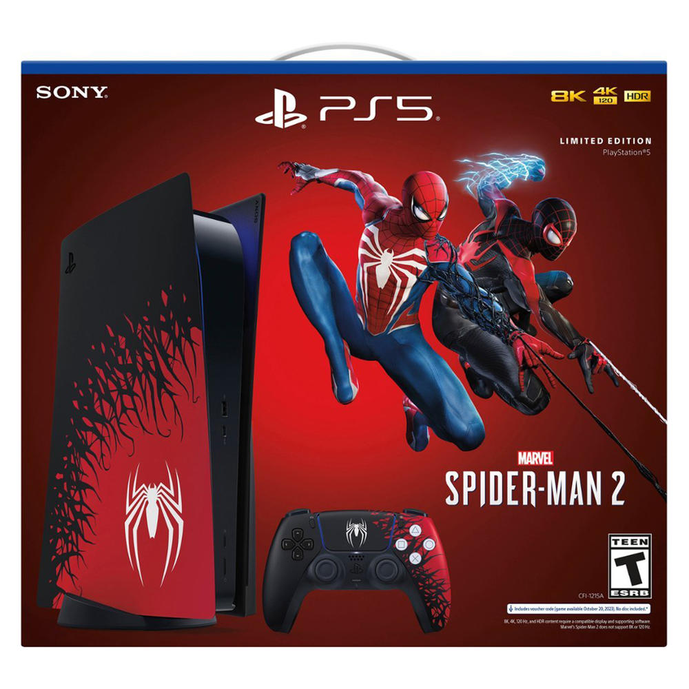 Sony PlayStation 5 Console - Marvel's Spider-Man 2 Limited Edition Bundle