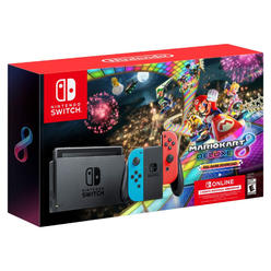 Nintendo Switch and Mario Kart 8 Deluxe Bundle (Red and Blue Joy-Cons)