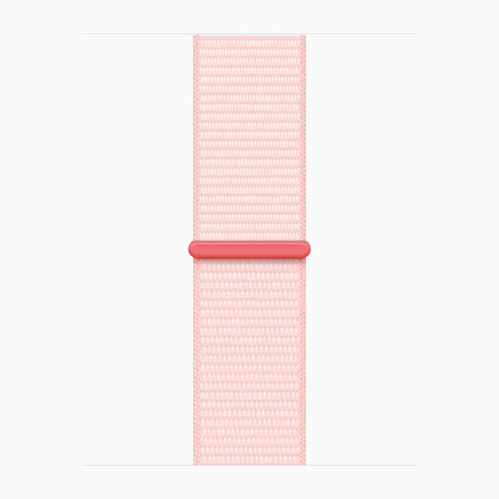 Apple MR953LL/A Watch Series 9 GPS 41mm Pink Aluminum Case with Light Pink Sport Loop