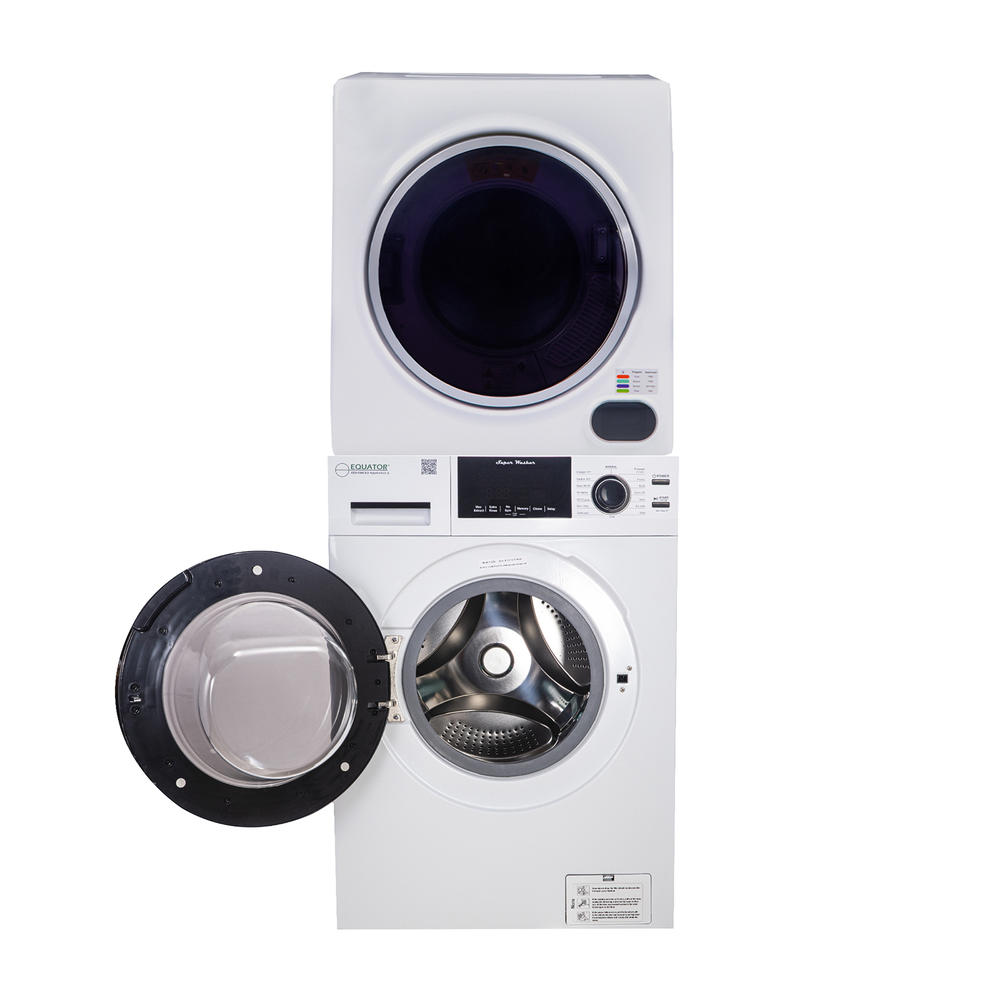 Equator EW826ED852  Digital Pet 15 lbs Compact 110V Set Sani Washer+Vented 3.5cf Dryer