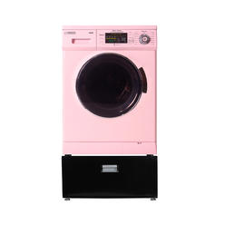 Equator EZ 4400 N-Pink V 2.5-PDL 4455 Black 13 lbs Compact Combination Washer Dryer- Vented & Ventless Dry - Laundry Pedestal with Drawe
