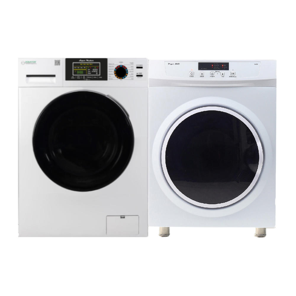 Equator Advanced Appliances EW835ED860 Stackable 1.9cu.ft Super Washer & 3.5cu.ft Vented Compact Dryer - White