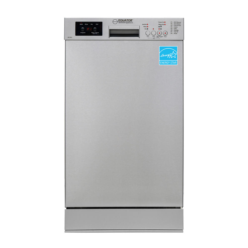 Equator Advanced Appliances SB1840 SB 1840 Built-in Dishwasher w/ 8 Place Settings - Stainless