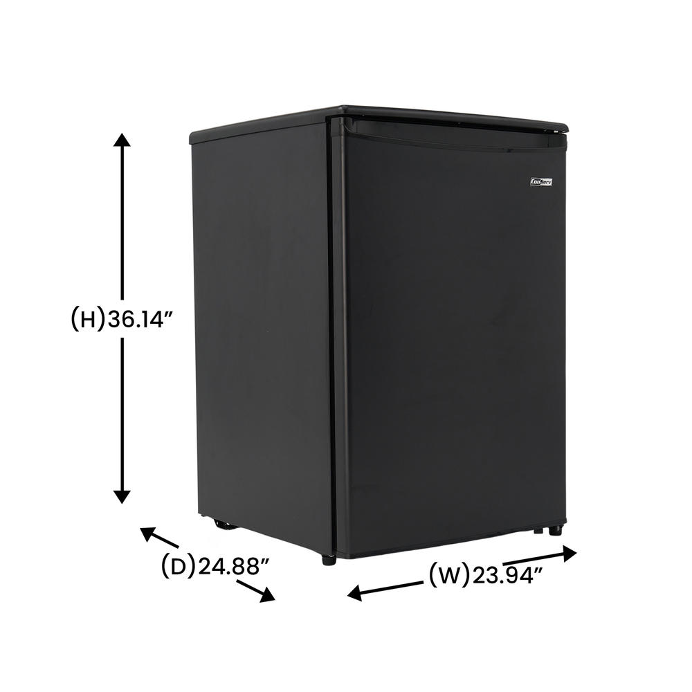 Conserv FR430B  4.3 cu.ft Upright Freezer with Reversible Door in Black