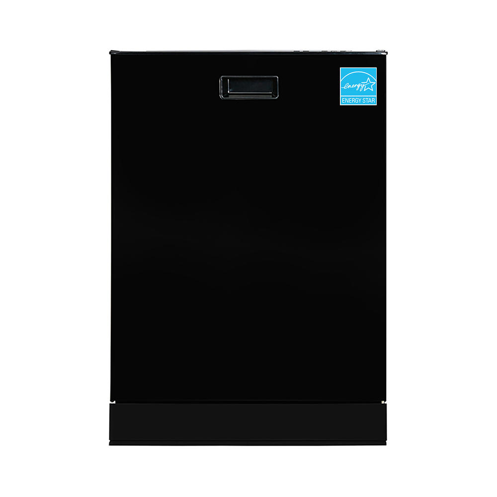 Equator BBT 2440  24" Built-In Dishwasher w/ Top Control 15 Place Settings(Black) Made in Europe