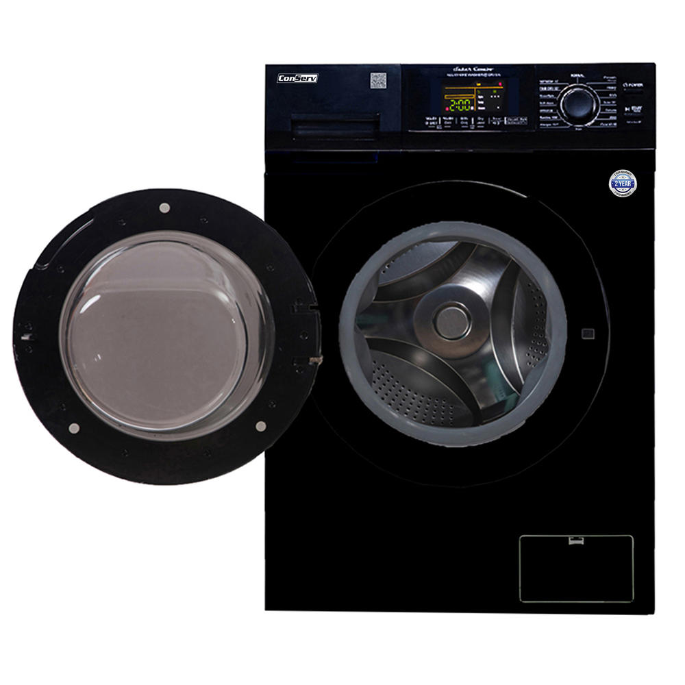 Conserv CS4600CVBlack  15 lbs Compact Combo Sani Washer Vented/Ventless Dryer with Pet Cycle