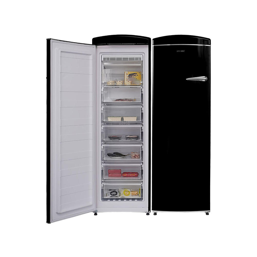 Equator Advanced Appliances FF830B 24 in. Classic 8.3 Cu. FT. Frost Free Retro Upright Freezer