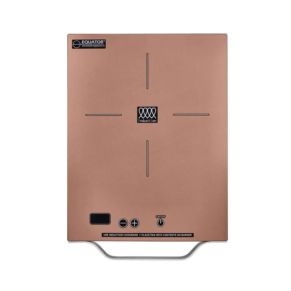 Equator Advanced Appliances PIC 100Copper 11inch Portable, Single-Burner Induction Cooktop - with Handle