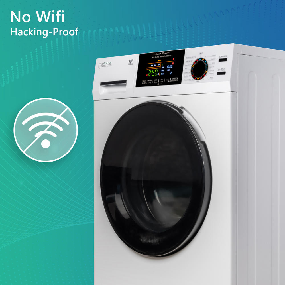 Equator Advanced Appliances 5500 Equator Digital Compact 110V Vented/Ventless 18 lbs Combo Washer Dryer 1400 RPM (White)