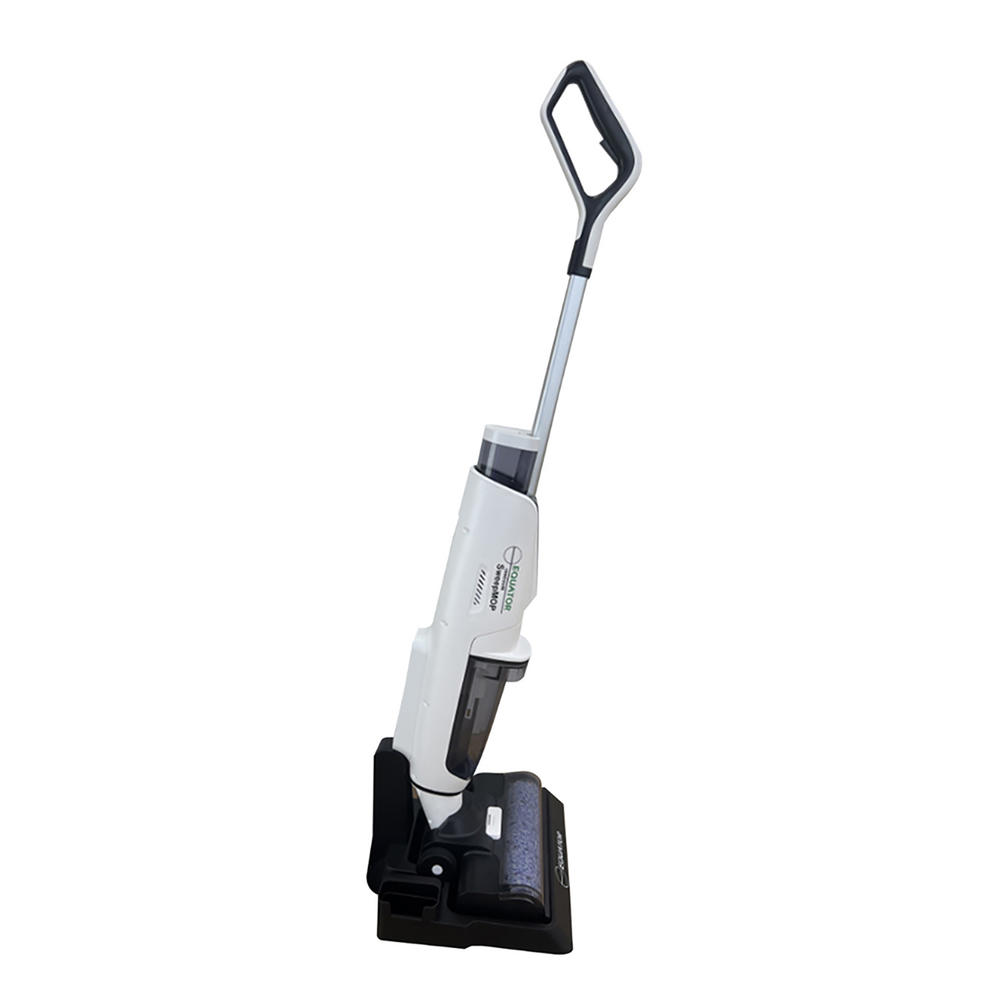 Equator Advanced Appliances VSM6000W Cordless Self-Cleaning Wet/Dry Vacuum Sweep Mop for Hard floors and Carpets with Voice Prom