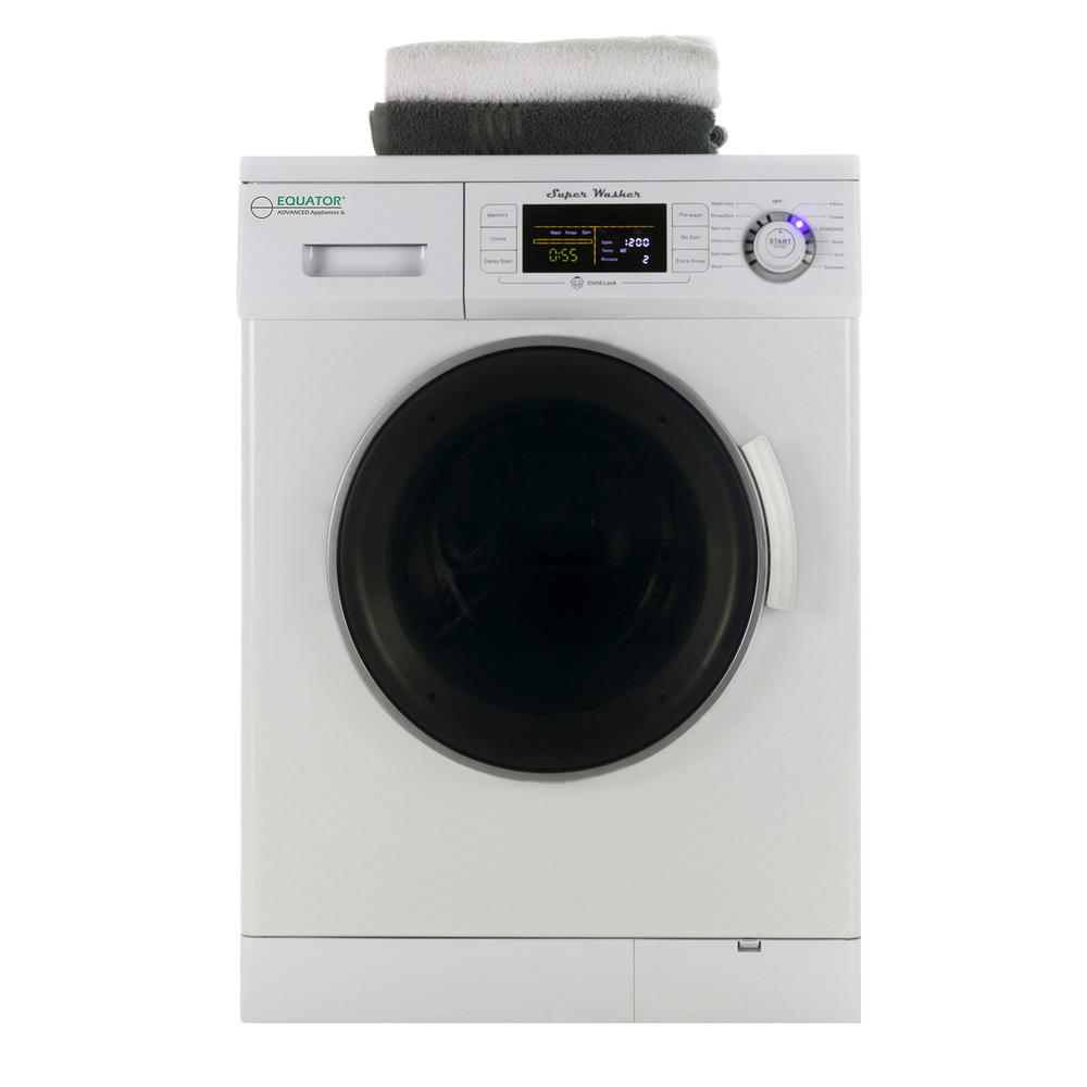 Equator Advanced Appliances EW 824 1.6 cu.ft. Compact Front Load Washer 1200 RPM with High Efficiency, Automatic Water Level, De