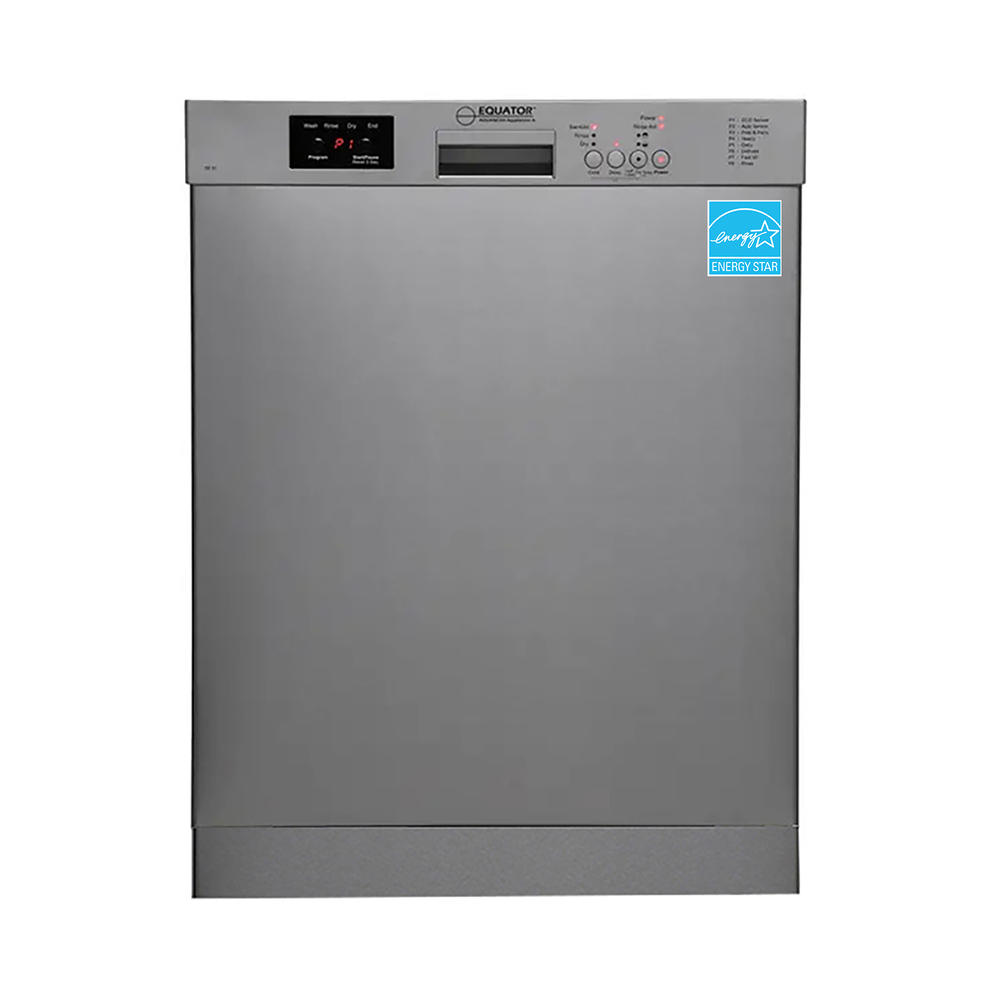 Equator Advanced Appliances SB82 24" Built in 14 place Dishwasher in White/Black/Stainless