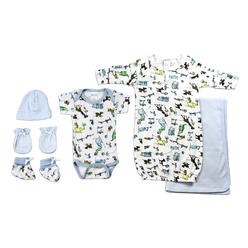 Bambini Newborn Baby Boys 6 Pc Layette Baby Shower Gift Set - Newborn