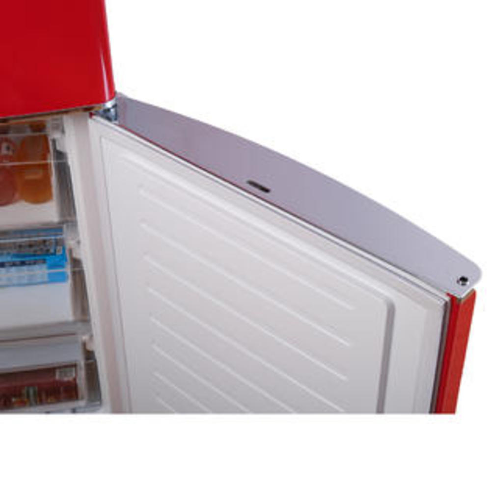 Equator Advanced Appliances RF132R  Conserv 10.7cu.ft. Bottom Mount Retro Refrigerator – Red/Black/Cream
